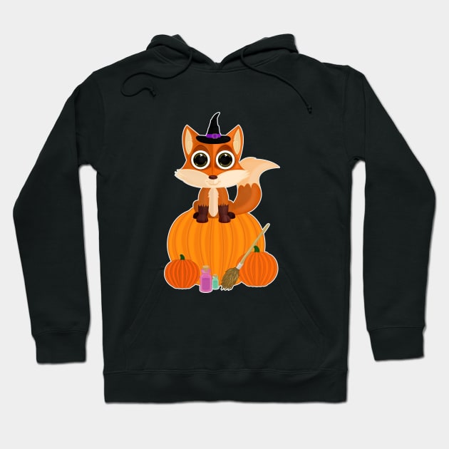 Halloween Fox Hoodie by adamzworld